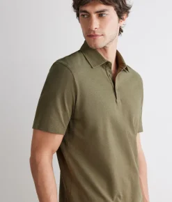 Polo piquet in cotone seta