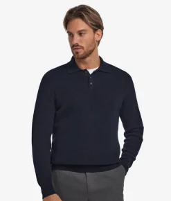 Polo punto waffle in Cashmere Ultrasoft