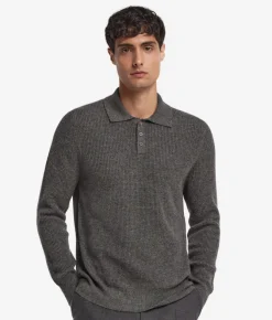 Polo punto waffle in Cashmere Ultrasoft