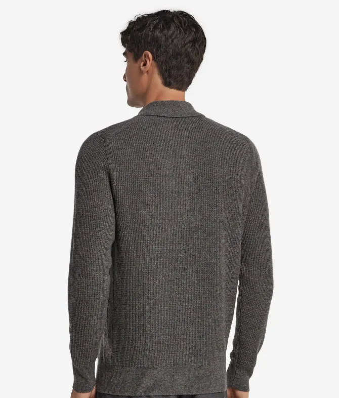 Polo punto waffle in Cashmere Ultrasoft