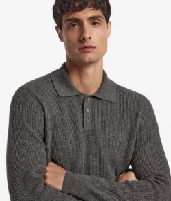 Polo punto waffle in Cashmere Ultrasoft