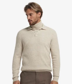 Polo punto waffle in Cashmere Ultrasoft