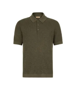 Polo punto waffle in cotone