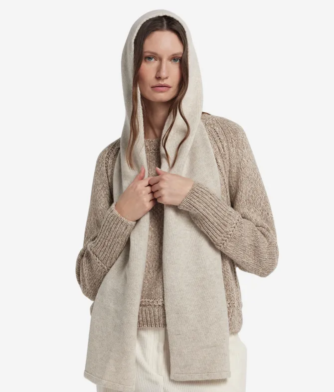 Sciarpa con cappuccio in Cashmere Ultrasoft