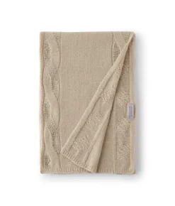 Sciarpa con trecce e strass in Cashmere Ultrasoft