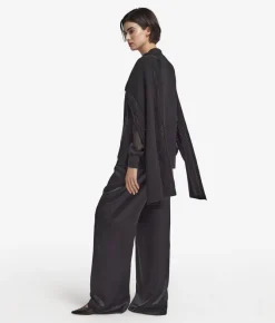 Sciarpa con trecce e strass in Cashmere Ultrasoft