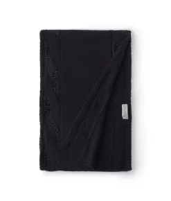 Sciarpa con trecce e strass in Cashmere Ultrasoft