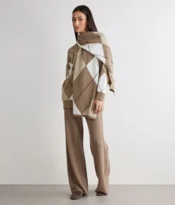 Stola a rombi in Cashmere Ultrasoft