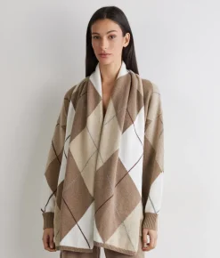 Stola a rombi in Cashmere Ultrasoft