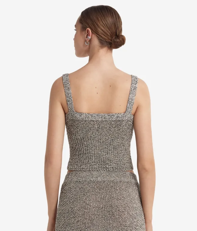 Top con pailettes