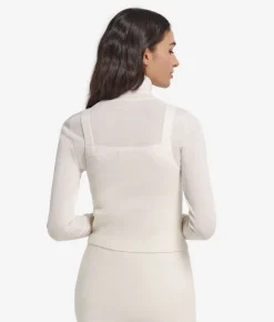 Top con perle in Cashmere Ultrasoft