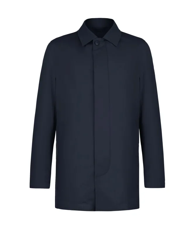 Trench tecnico in cotone e cashmere