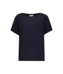 T-shirt barchetta in seta e modal