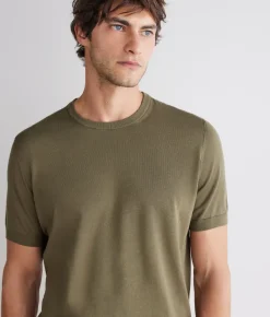 T-shirt girocollo in cotone