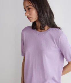 T-Shirt girocollo in cotone fresh
