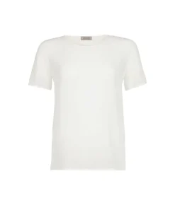 T-Shirt girocollo in seta e modal