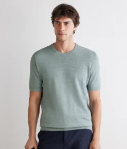 T-shirt in lino cotone