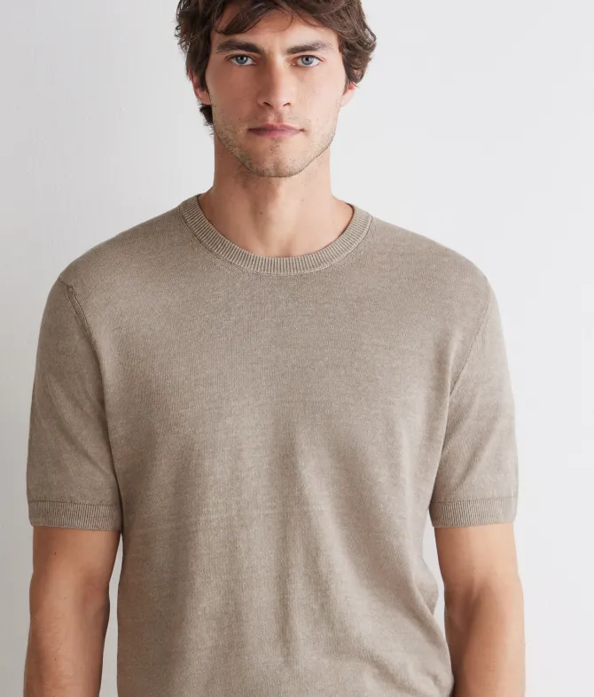 T-shirt in lino cotone