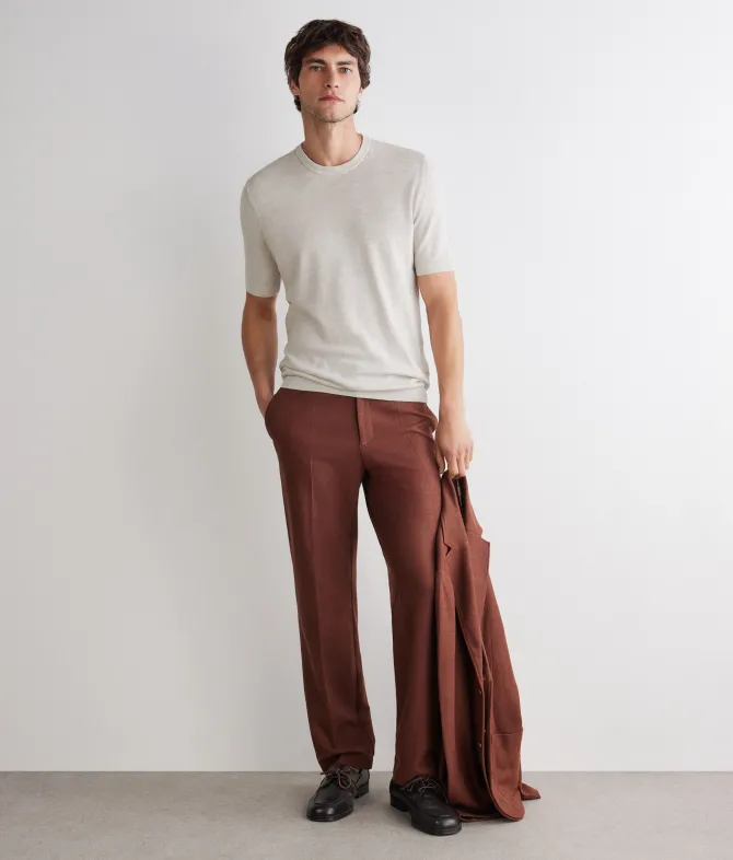 T-shirt in lino cotone