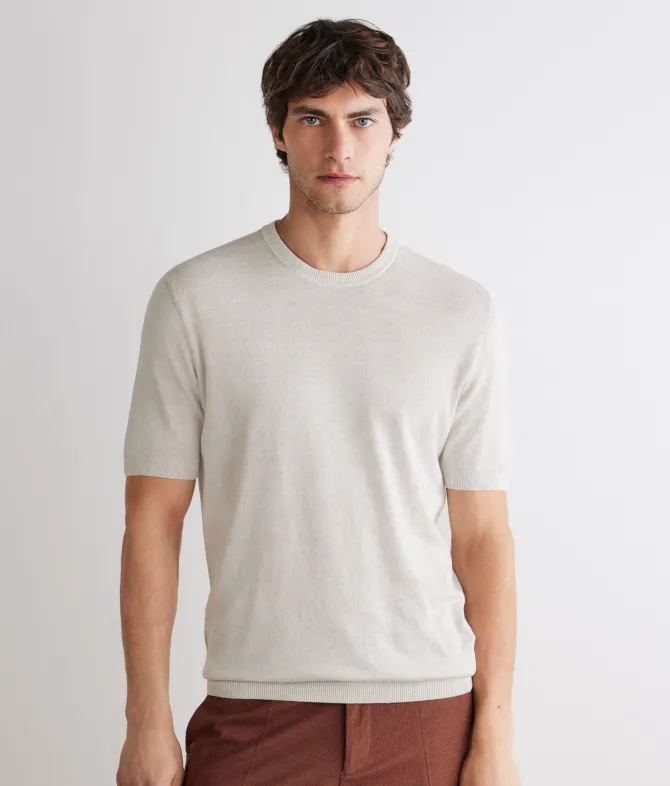 T-shirt in lino cotone