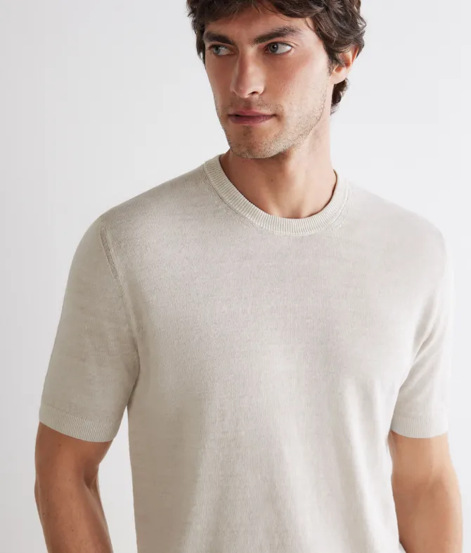 T-shirt in lino cotone