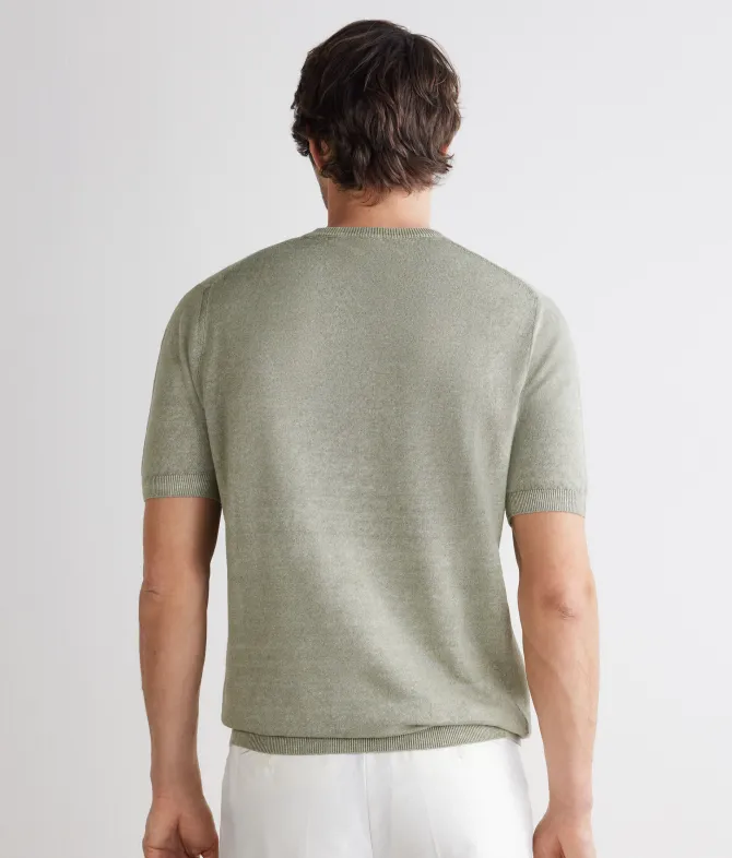 T-shirt in lino cotone