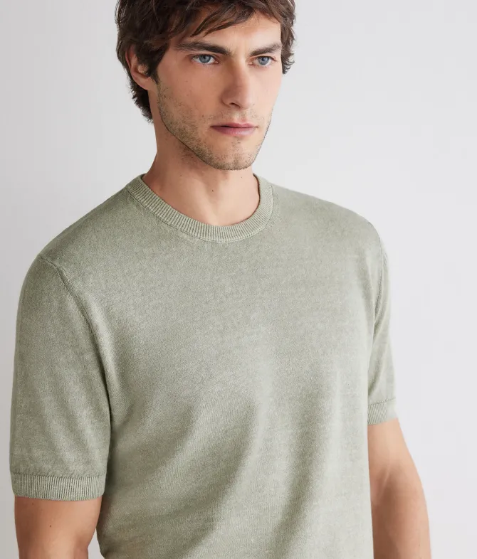 T-shirt in lino cotone