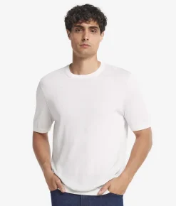 T-Shirt in seta cotone