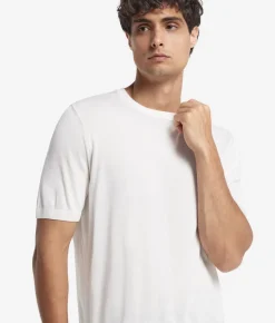 T-Shirt in seta cotone