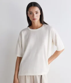 T-shirt over in Cashmere Silkfine