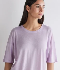 T-shirt over in Cashmere Silkfine