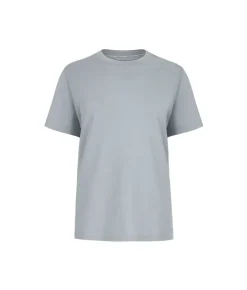 T-shirt piquet in cotone e seta