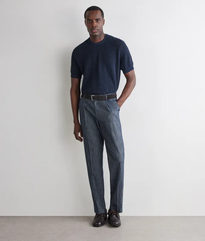 T-shirt punto waffle in cotone