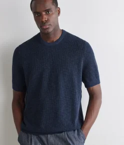 T-shirt punto waffle in cotone