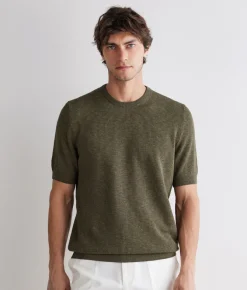 T-shirt punto waffle in cotone