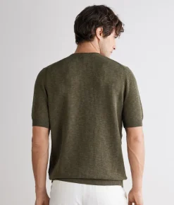 T-shirt punto waffle in cotone