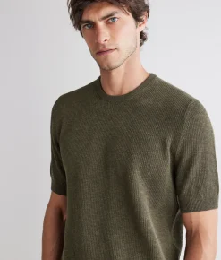 T-shirt punto waffle in cotone